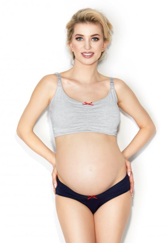 EASY BRA Топ для беременных и кормящих мам (темно-синий)