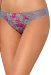 HAPPINESS S 551/1 Трусы-стринги женские (розовый/серый) HAPPINESS S 551/1 Трусы-стринги женские (розовый/серый)