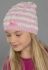 HARCERKA Шапка для девочек (молочный/розовый)
