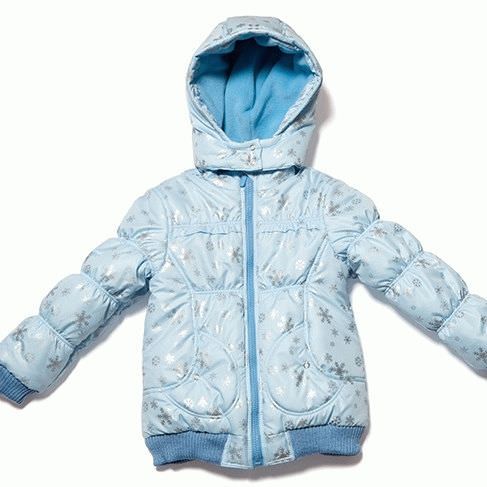 КД 018 Куртка для дівчаток (блакитний)