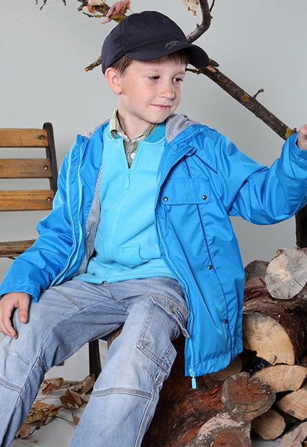 КХ 023 Куртка для хлопчиків (блакитний)