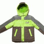 КХ 027 Куртка для хлопчиків (оливковий/салатовий)