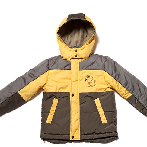 КХ 027 Куртка для мальчиков (хаки/желтый)