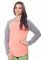 КЛ 045 Кофта жіноча (персиковий/сірий)