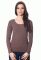 KL 049/КЛ 049 Кофта жіноча (коричневий)
