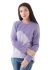 KL 087 Кофта женская (темно-фиолетовый)