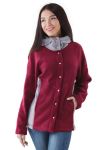 KL 088 Кофта жіноча (бордовий)