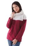 KL 089 Кофта жіноча (вишневий)
