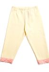 ЛС 011 Леггинсы для девочек (лимонный/розовый)