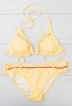 M 057 Купальник жіночий роздільний (жовтий)