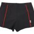M 12 боксерки купальні чоловічі (чорний/червоний)