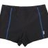 M 12 боксерки купальные мужские (черный/голубой)
