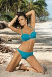 M 255 EDITH Жіночий купальник роздільний (бірюзовий)