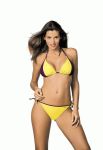 M 427 ANIS Купальник жіночий роздільний (жовтий/темно-бузковий)