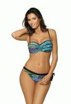 M 472 EMMA Купальник жіночий роздільний (чорний/бірюзовий)
