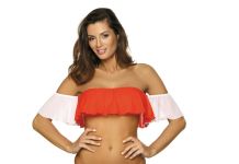 M 488 GRACE Топ жіночий (помаранчевий/білий)