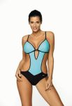 M 492 CRYSTAL Купальник-монокіні жіночий (блакитний)
