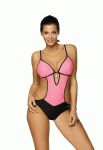 M 492 CRYSTAL Купальник-монокіні жіночий (рожевий)