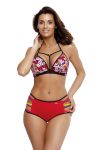 M 504 MOLLY Жіночий купальник роздільний (червоний)