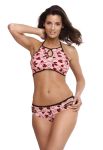 M 508 LAYLA Купальник жіночий роздільний (рожевий/чорний)
