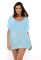 M 516 KAYA Туника пляжная женская (голубой)