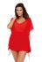 M 516 KAYA Туника пляжная женская (красный)