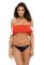 M 519 ELENA Купальник женский раздельный (оранжевый/белый)