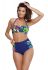 M 537 MADISON Купальник женский раздельный (синий)