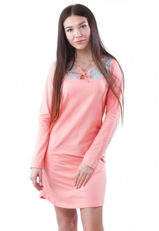 NL 048 Ночная Рубашка женская (персиковый)
