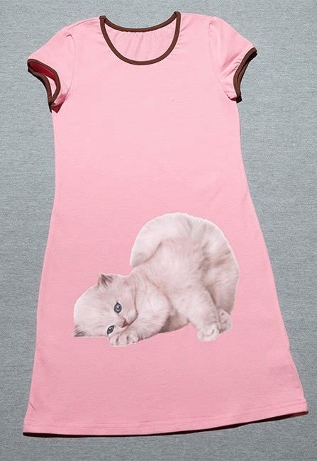 НС 002 ночная Рубашка для для девочек (розовый)