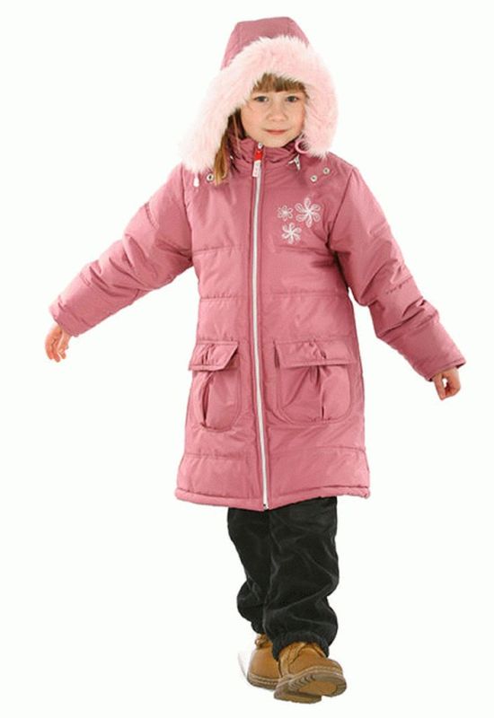 ПА 001 Пальто для дівчаток (рожевий)