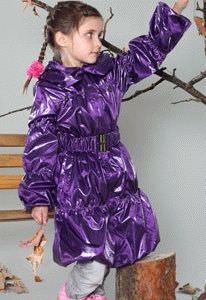 ПА 003 Пальто для девочек (фиолетовый)
