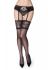 PARIS 04 20 den Панчохи жіночі класичні під пояс на резинці з мережива (молочний)