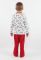 PB 014 Піжама для хлопчиків (червоний/білий)