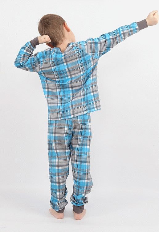 PB 018 Пижама для мальчиков (голубой)