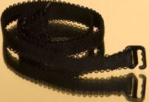 RAM-023 Бретельки з тканини (чорний)