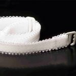 RAM-025 бретелі з тканини "коронка" 10 мм (білий)