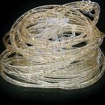 RAM-071 Бретельки макарон-блиск (срібний)