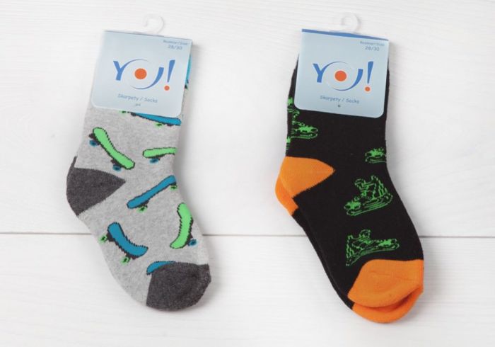 SKF/N BOY Шкарпетки бавовняні махрові з малюнком для хлопчиків