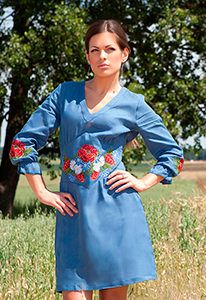 СЛ 015 Платье женское (синий)