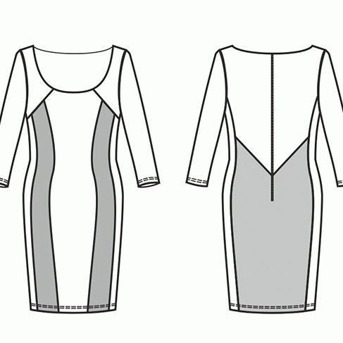 СЛ 023 Сукня жіноча (сірий/чорний)
