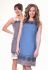 СЛ 046 Платье женское (синий/серый)