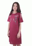 SL 163 Платье женское (бордовый)