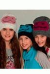 SMIESZKA Шапка для девочек (темно-серый/бирюзовый)