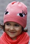 SPOJRZENIE Шапка для девочек (коралловый)