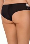 SOFTLY P 565/2 Трусы женские с двойным тюлем (черный/бежевый) SOFTLY P 565/2 Трусы женские с двойным тюлем (черный/бежевый)