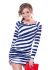 ТН 048 Туника женская (темно-синий/полоска)