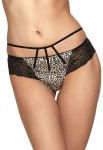 ZOE S 612/1 Трусы-стринги женские (бежевый/черный) ZOE S 612/1 Трусы-стринги женские (бежевый/черный)