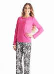 VPL 013 Пижама женская (малиновый/зебра)
