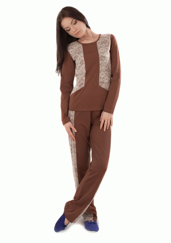 VPL 018 Пижама женская (коричневый)
